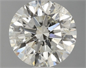 Natural Diamond 1.51 Carats, Round with Excellent Cut, K Color, I1 Clarity and Certified by GIA