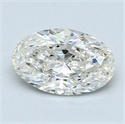1.06 Carats, Oval Diamond with  Cut, I Color, VVS2 Clarity and Certified by GIA