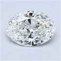 1.20 quilates, Ovalado Diamante , Color F, claridad SI1 y certificado por GIA