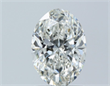 Natural Diamond 1.21 Carats, Oval with  Cut, I Color, SI2 Clarity and Certified by GIA