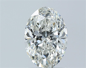 Picture of Natural Diamond 1.21 Carats, Oval with  Cut, I Color, SI2 Clarity and Certified by GIA