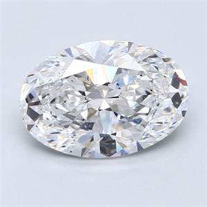 Picture of 4.05 Carats, Oval Diamond with  Cut, D Color, SI1 Clarity and Certified by GIA