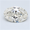 1.30 Carats, Oval Diamond with  Cut, K Color, SI2 Clarity and Certified by GIA