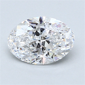 Picture of 1.20 Carats, Oval Diamond with  Cut, D Color, SI1 Clarity and Certified by GIA
