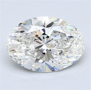 Picture of 2.51 Carats, Oval Diamond with  Cut, G Color, VS2 Clarity and Certified by GIA