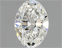 Natural Diamond 0.57 Carats, Oval with  Cut, F Color, VVS1 Clarity and Certified by GIA