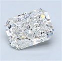 1.50 Carats, Radiant Diamond with  Cut, H Color, SI2 Clarity and Certified by GIA