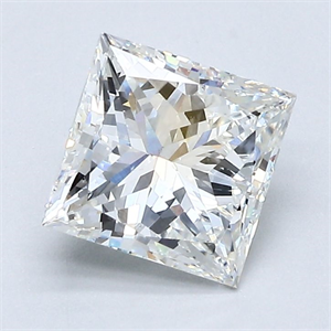 Picture of Natural Diamond 1.50 Carats, Princess with  Cut, H Color, VS2 Clarity and Certified by GIA