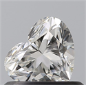 Natural Diamond 0.51 Carats, Heart with  Cut, I Color, IF Clarity and Certified by GIA