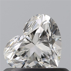 Picture of Natural Diamond 0.51 Carats, Heart with  Cut, I Color, IF Clarity and Certified by GIA