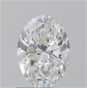 Natural Diamond 1.01 Carats, Oval with  Cut, G Color, VS2 Clarity and Certified by GIA