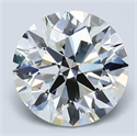 Diamante Natural 3.10 quilates, Redondo , Color H, claridad VS1 y certificado GIA