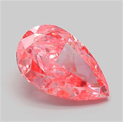 Picture of Lab Grown Diamond 2.02 Carats, Pear with  Cut, Fancy Vivid Pink Color, VVS2 Clarity and Certified by IGI