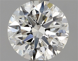 Picture of Natural Diamond 1.01 Carats, Round with Excellent Cut, H Color, SI1 Clarity and Certified by GIA