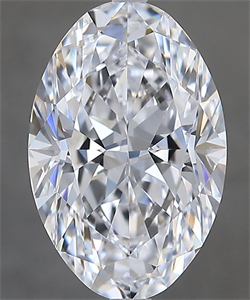 Foto Diamante Natural 3.03 quilates, Ovalado , Color D, claridad FL y certificado GIA de
