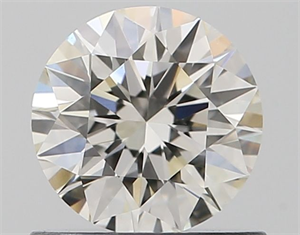 Picture of Natural Diamond 0.71 Carats, Round with Excellent Cut, I Color, VS1 Clarity and Certified by GIA