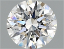 Lab Grown Diamond 1.04 Carats, Round with Ideal Cut, E Color, VVS2 Clarity and Certified by IGI
