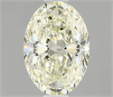 Natural Diamond 1.01 Carats, Oval with  Cut, K Color, SI1 Clarity and Certified by IGI