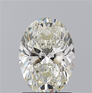 Picture of Natural Diamond 1.71 Carats, Oval with  Cut, J Color, VVS2 Clarity and Certified by GIA