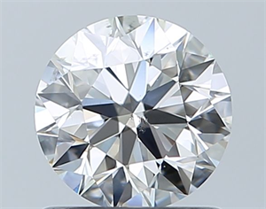 Picture of Natural Diamond 0.90 Carats, Round with Excellent Cut, H Color, SI1 Clarity and Certified by GIA