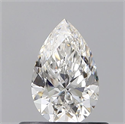 Diamante Natural 0.50 quilates, De pera , Color F, claridad SI1 y certificado GIA