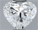 Natural Diamond 0.62 Carats, Heart with  Cut, J Color, SI1 Clarity and Certified by GIA