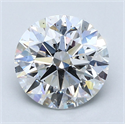 Natural Diamond 3.01 Carats, Round with Excellent Cut, D Color, SI2 Clarity and Certified by GIA