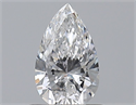 Natural Diamond 0.50 Carats, Pear with  Cut, E Color, VS2 Clarity and Certified by GIA