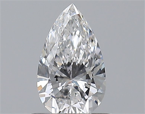 Picture of Natural Diamond 0.50 Carats, Pear with  Cut, E Color, VS2 Clarity and Certified by GIA
