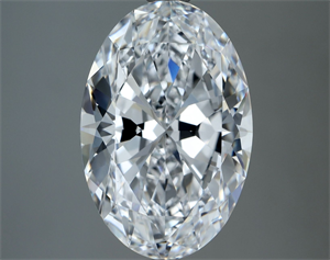 Picture of Natural Diamond 3.06 Carats, Oval with  Cut, D Color, FL Clarity and Certified by GIA