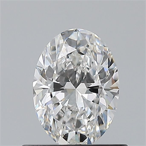 Picture of Natural Diamond 0.58 Carats, Oval with  Cut, E Color, VVS2 Clarity and Certified by GIA