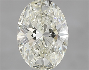 Picture of Natural Diamond 1.00 Carats, Oval with  Cut, K Color, VVS2 Clarity and Certified by IGI
