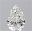 Natural Diamond 0.50 Carats, Pear with  Cut, H Color, VS1 Clarity and Certified by GIA
