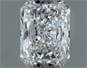 Natural Diamond 0.50 Carats, Radiant with  Cut, F Color, VS2 Clarity and Certified by GIA