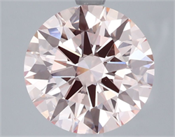Picture of Lab Grown Diamond 3.54 Carats, Round with Ideal Cut, Fancy Pink Color, VS1 Clarity and Certified by IGI