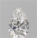 Natural Diamond 0.75 Carats, Pear with  Cut, F Color, VVS2 Clarity and Certified by GIA
