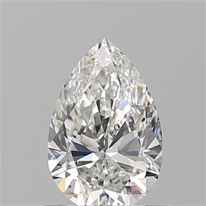 Picture of Natural Diamond 0.75 Carats, Pear with  Cut, F Color, VVS2 Clarity and Certified by GIA