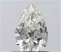 Natural Diamond 0.55 Carats, Pear with  Cut, H Color, VVS1 Clarity and Certified by IGI