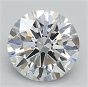 Lab Grown Diamond 1.07 Carats, Round with Ideal Cut, F Color, VVS2 Clarity and Certified by IGI