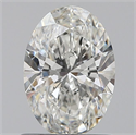 Diamante Natural 0.82 quilates, Ovalado , Color H, claridad IF y certificado GIA