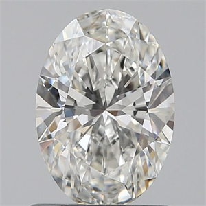 Foto Diamante Natural 0.82 quilates, Ovalado , Color H, claridad IF y certificado GIA de