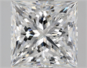 Natural Diamond 3.51 Carats, Princess with  Cut, E Color, SI1 Clarity and Certified by GIA