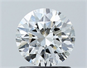 Natural Diamond 1.01 Carats, Round with Excellent Cut, G Color, SI1 Clarity and Certified by GIA