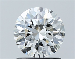 Picture of Natural Diamond 1.01 Carats, Round with Excellent Cut, G Color, SI1 Clarity and Certified by GIA