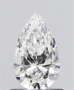 Picture of Natural Diamond 0.72 Carats, Pear with  Cut, D Color, VVS2 Clarity and Certified by GIA