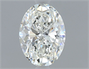 Natural Diamond 0.50 Carats, Oval with  Cut, H Color, VS1 Clarity and Certified by GIA