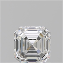 Natural Diamond 1.01 Carats, Asscher with  Cut, F Color, VVS2 Clarity and Certified by GIA