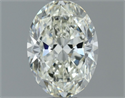 Natural Diamond 0.70 Carats, Oval with  Cut, I Color, VVS1 Clarity and Certified by IGI