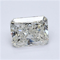 Diamante Natural 1.00 quilates, Radiante , Color J, claridad I1 y certificado GIA
