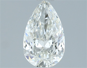 Picture of Natural Diamond 0.70 Carats, Pear with  Cut, H Color, IF Clarity and Certified by IGI